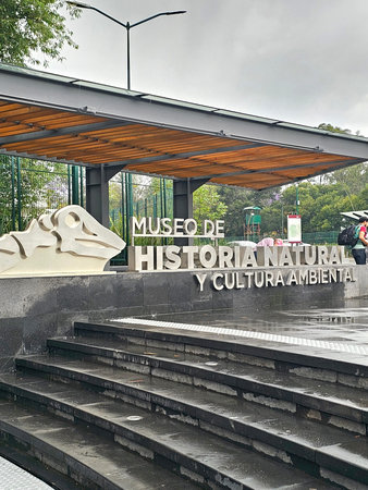 Mexico City, Mexico - Mar 26, 2025: The Museum of Natural History and Environmental Culture of Mexico City, located within Chapultepec Forest, showcases biodiversityのeditorial素材