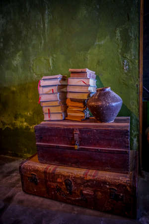 a beautifull composition  in a caffe Vietnamの写真素材