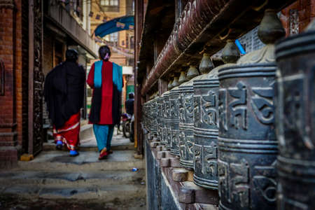 tiny temple in kathmandu asiaのeditorial素材