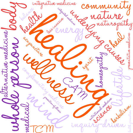Healing Word Cloudのイラスト素材