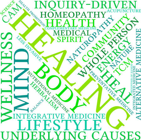 Healing Word Cloudのイラスト素材