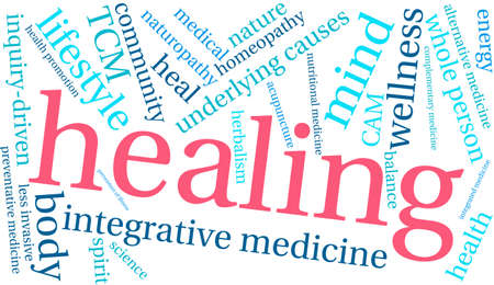Healing Word Cloudのイラスト素材