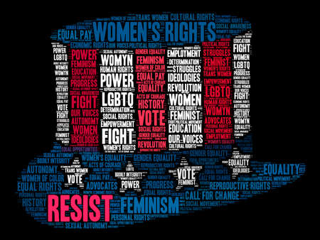 Resist word cloud on a black background.のイラスト素材