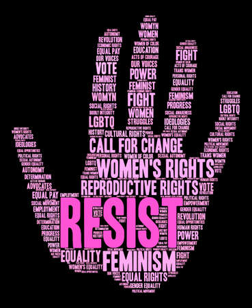 Resist word cloud on a black background.のイラスト素材