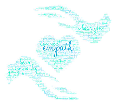 Empath word cloud on a white background.のイラスト素材