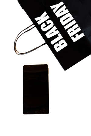 Black friday shopping concept. Online shopping for the shopping partyの写真素材