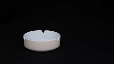ashtray on a black backgroundの写真素材