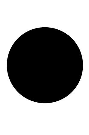 Black ball isolated on white, illustration with geometric shape.の写真素材