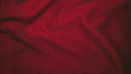 Silk texture, fabric burgundy cozy background, designer background, wrinkled fabric.の写真素材