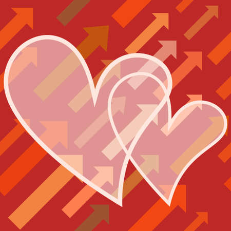 harmony and mutual understanding, trust and affectionのイラスト素材