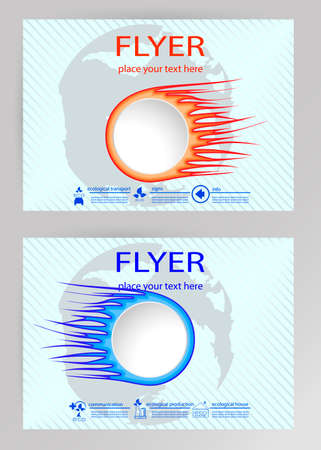 Abstract Brochure Flyer design vector template in A4 sizeのイラスト素材