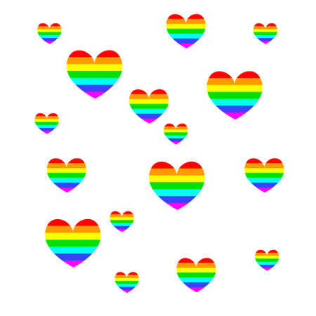 Gay couple, gay love icons setのイラスト素材