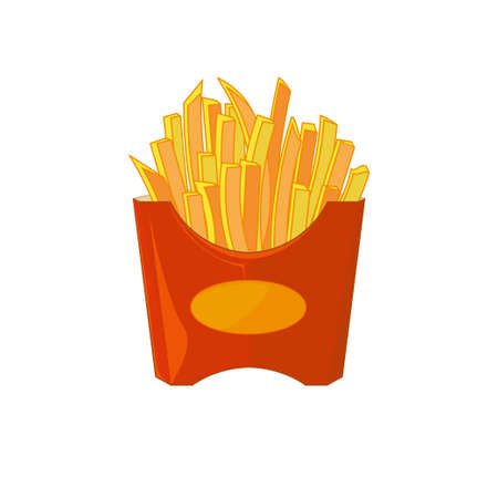 French fries illustration for fastfood places
