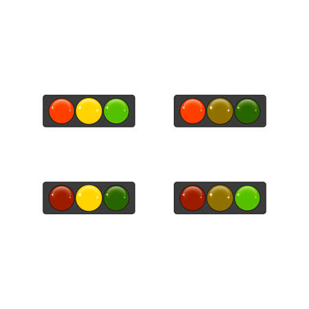 drawing traffic light signals and mechanisms.のイラスト素材