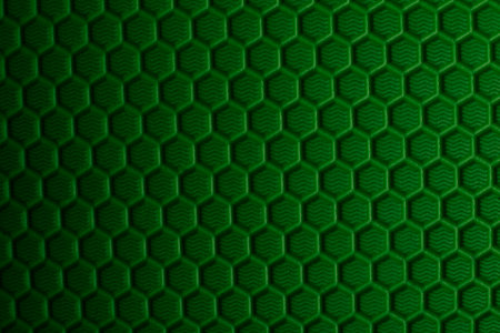 Green hexagon background. Hexagon pattern. 3d rendering.