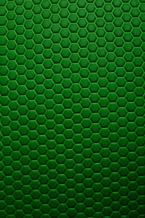 Green hexagon background or texture. High resolution photo. Full frame.の写真素材
