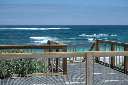 Dock to the sea in australiaの写真素材