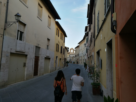 the streets of a small countryの写真素材