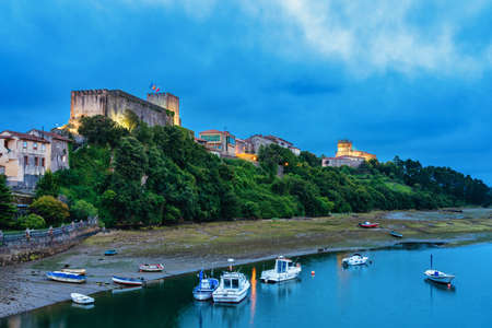 Panoramic of San Vicente de la Barquera in Cantabria Spain