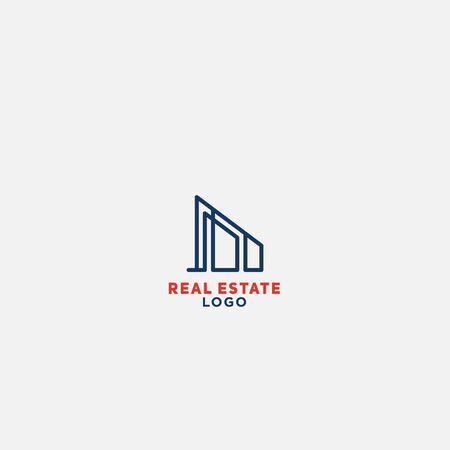 Abstract Buildings Logo. Real Estate Logo. Apartment Logo. Architecture, Resort and Creative House Logo.のイラスト素材