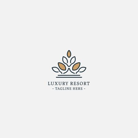 Abstract Buildings Logo. Real Estate Logo. Apartment Logo. Architecture, Resort and Creative House Logo.のイラスト素材