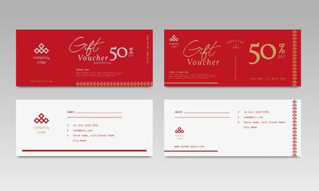 Simple Elegant Gift Voucher Saleのイラスト素材