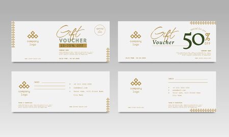 Simple Elegant Gift Voucher Saleのイラスト素材