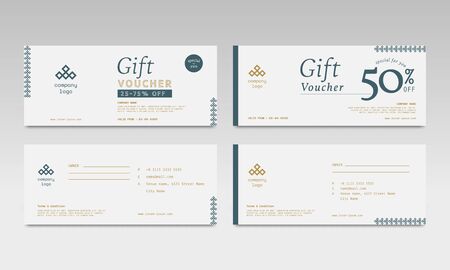 Simple Elegant Gift Voucher Saleのイラスト素材
