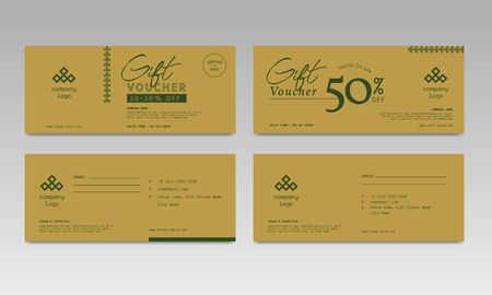 Simple Elegant Gift Voucher Saleのイラスト素材
