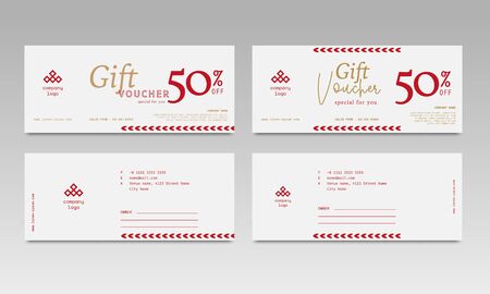 Simple Elegant Gift Voucher Saleのイラスト素材