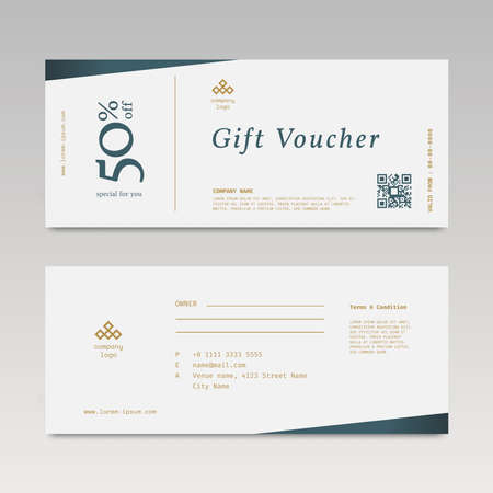 Elegant Gift Voucher Sale with Simple designのイラスト素材