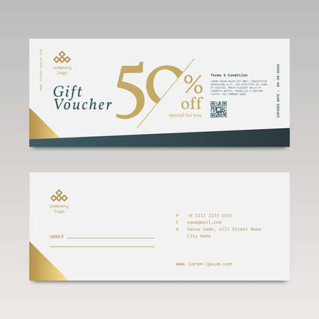 Elegant Gift Voucher Sale with Simple designのイラスト素材