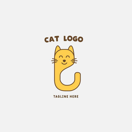 Cat icon design vector template. animal icon vectorのイラスト素材