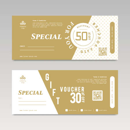 Elegant Gift Voucher Sale with Simple designのイラスト素材