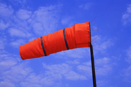 windsock with air flowの写真素材