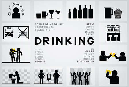 drinking iconのイラスト素材