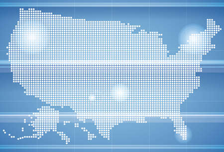 USA mapのイラスト素材