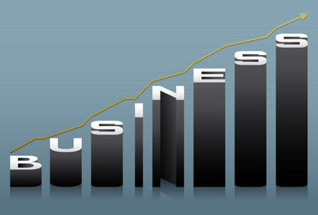 business and graphのイラスト素材