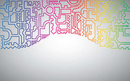line abstract backgroundのイラスト素材