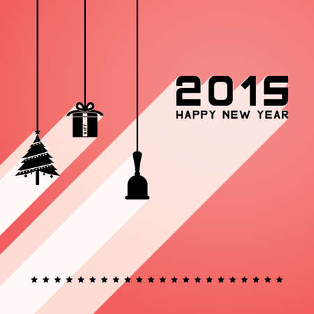 happy new year 2015のイラスト素材