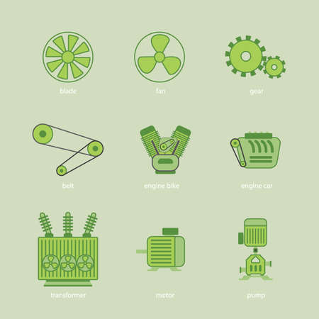 energy equipment, partsのイラスト素材