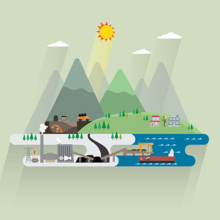 coal energyのイラスト素材