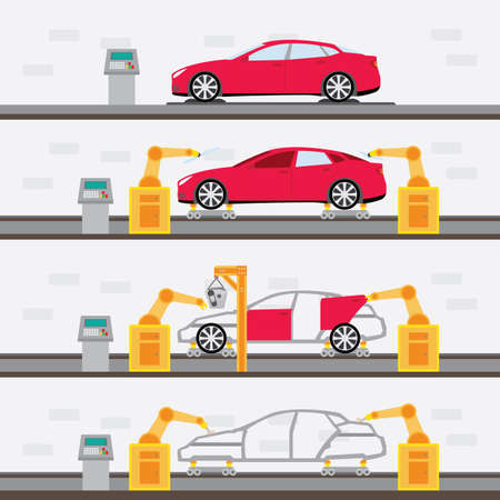 car fatoryのイラスト素材