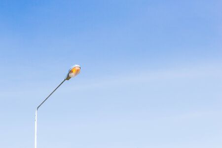 Street lamp with sky backgroundの写真素材
