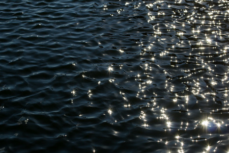 sea water with sunlight reflexの写真素材