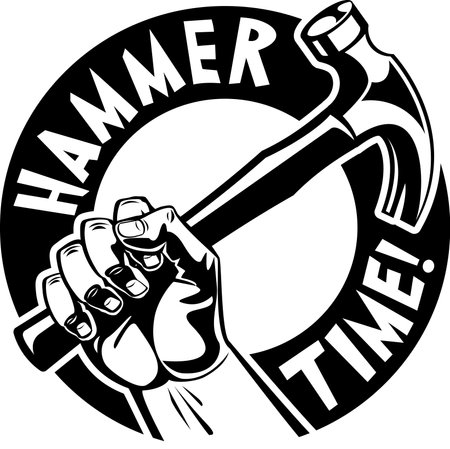 Punk rocker pug dog gestures Rock and Roll sign of the horns and holding electric guitarのイラスト素材