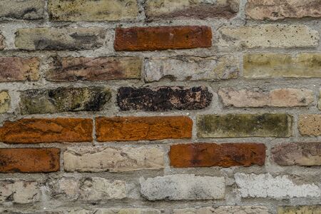 Old brick wall pattern closeup.の写真素材
