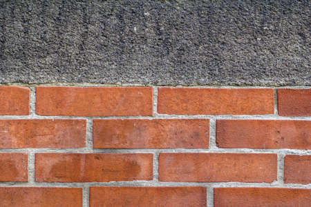 Old brick wall pattern closeup.の写真素材