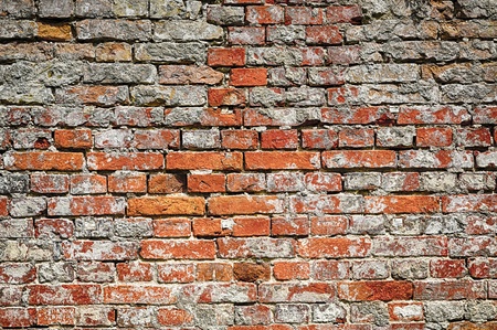 Old brick wall pattern closeup の写真素材