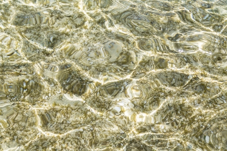 clear ocean water surface with reflections for backgrounds.の写真素材